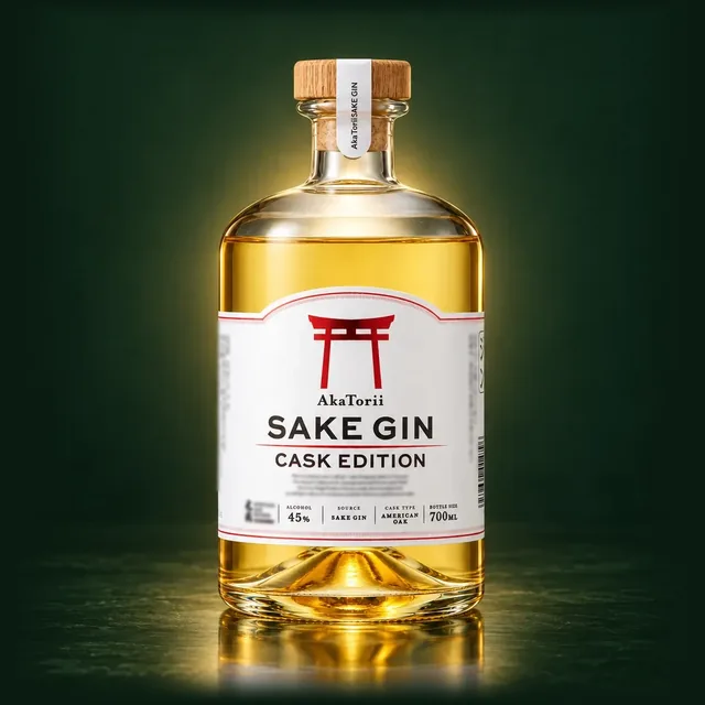 赤鳥居 SAKE GIN -CASK EDITION-のボトル（イメージ）