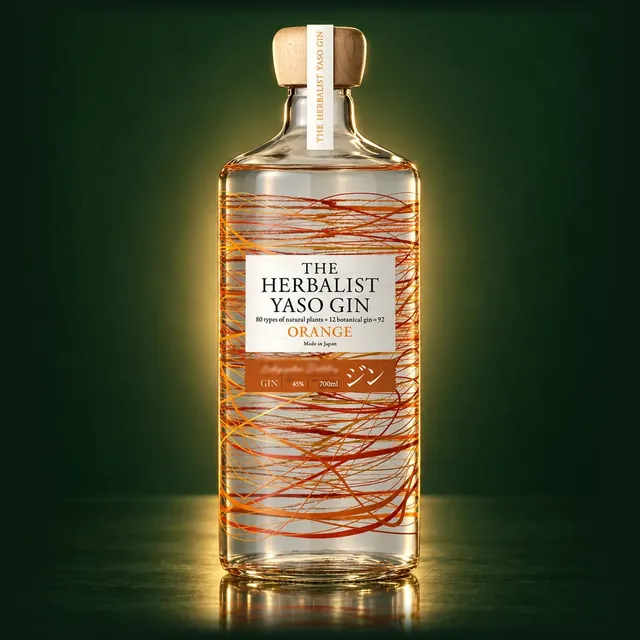THE HERBALIST YASO GIN ORANGEのボトル(イメージ)