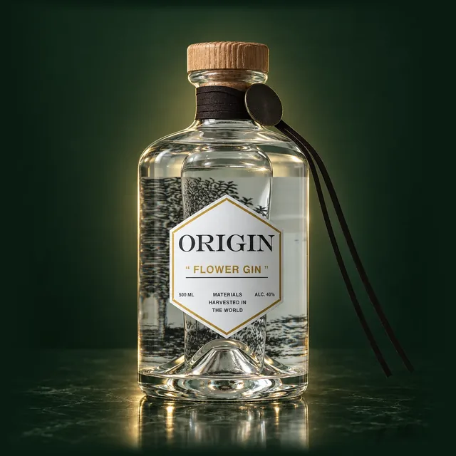 ORIGIN FLOWER GINのボトル(イメージ)