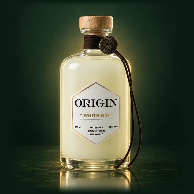 ORIGIN WHITE GINのボトル（イメージ）