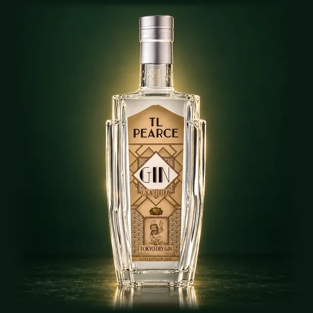 TL Pearce Tokyo Dry Gin Cacao Editionのボトル（イメージ）